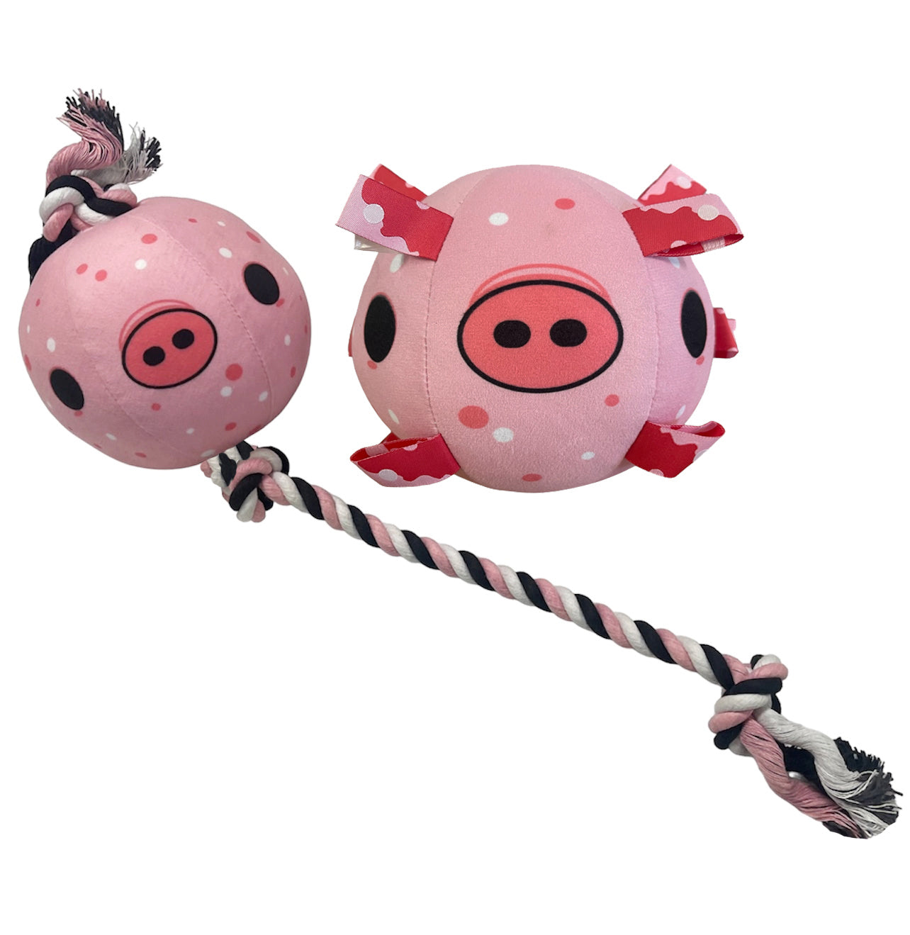 Piggy Poo and Crew Interactive Pig Ball & Pig Tug Rope Game Combo Pack