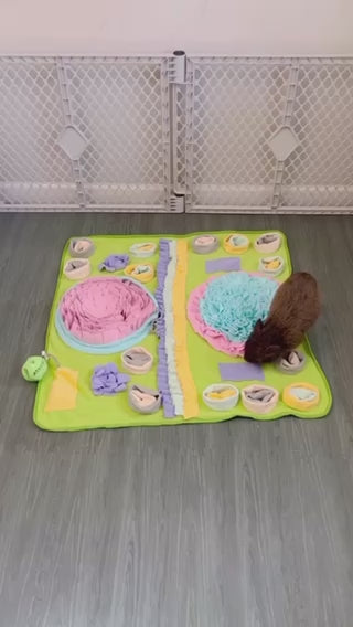 Piggy Poo and Crew Hide and Slide Snuffle Mat Treat Game